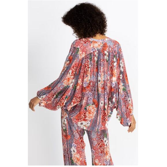 Johnny Was Ingrid Floral Button Down Shirt - Picture 2 of 8